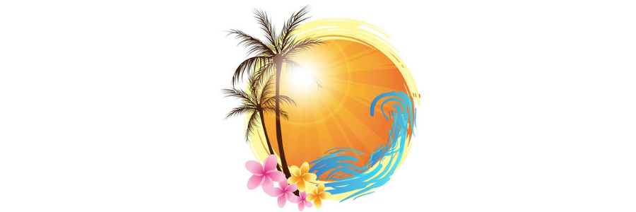 Hawaiian banner Auteursrecht: <a href="https://nl.123rf.com/profile_artlana">artlana / 123RF Stockfoto</a>